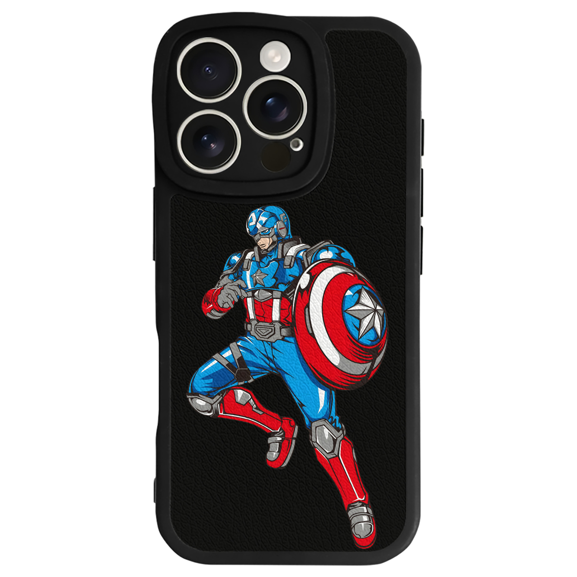 （画像用） アベンジャーズ The Avengers 【iPhone 16シリーズ対応】シリコンスマホケース（レザー調） 材質：シリコン